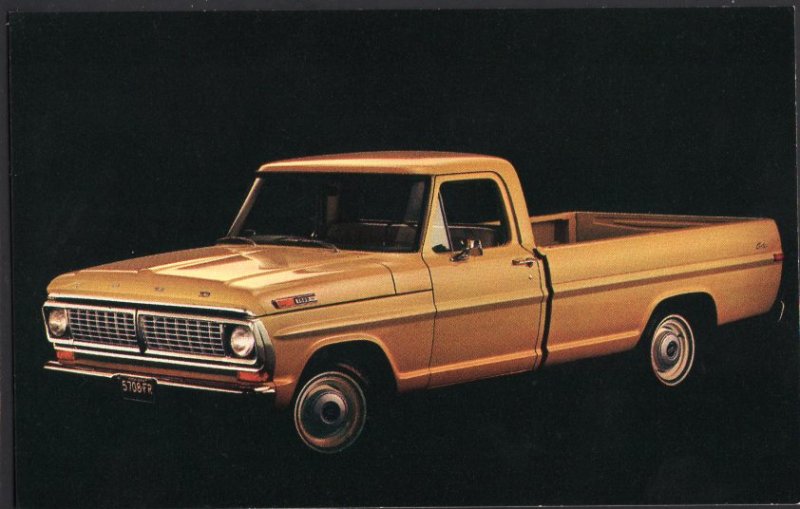 Classic Truck Dealer Postcard 1970 FORD Pickup Ride Like Cars - Chrome