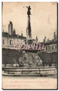 Old Postcard Nancy monumental Fountain Square Alliance