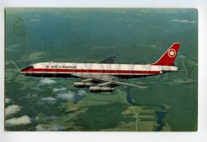 491069 AIR CANADA Plane Douglas DC-8 Advertising 1966 postage meter Canada