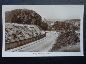 Staffordshire NEWCASTLE UNDER LYME Priory Road c1950's RP Postcard by W. Parton