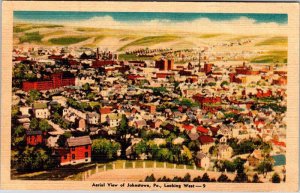 Postcard AERIAL VIEW SCENE Johnstown Pennsylvania PA AL8295