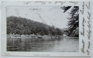 VINTAGE 1905 POSTCARD TUMBLING RUN LAKE SOUVENIR VIEWS OF POTTSVILLE PA