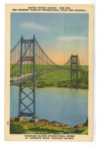 NY - Thousand Islands. International Bridge, Canadian Span