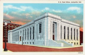 USA Indiana Lafayette U.S. Post Office Vintage Postcard C224