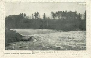 NH, Concord, Hew Hampshire, Sewalls Falls, Postmark 1906