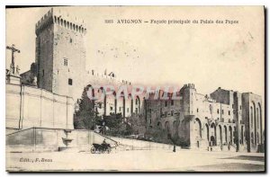 Postcard Old Avignon Facade main Palais des Papes