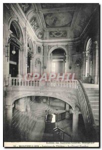 Postcard Old Montpellier Theater of the Interieur the Grand Staircase