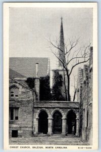 Raleigh North Carolina Postcard Christ Church Exterior View 1940 Vintage Antique