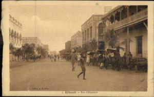 Djibouti East Africa c1910 Postcard RUE ABYSSINIE