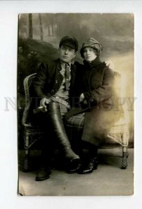 3156278 Smoking RUSSIA Family Vintage REAL PHOTO Autograph