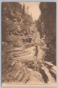 Sable Rock @ Ausable Chasm In The Adirondack Mountains~New York~Vintage Postcard