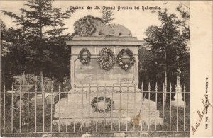 CPA HABONVILLE Denkmal 25. Division GUERRE MILITAIRE 1870 (47207)