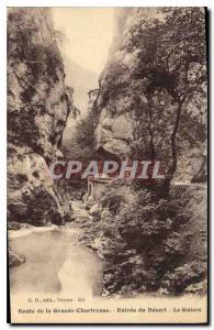 Old Postcard Route Grande Chartreuse Entree The Desert Guiers