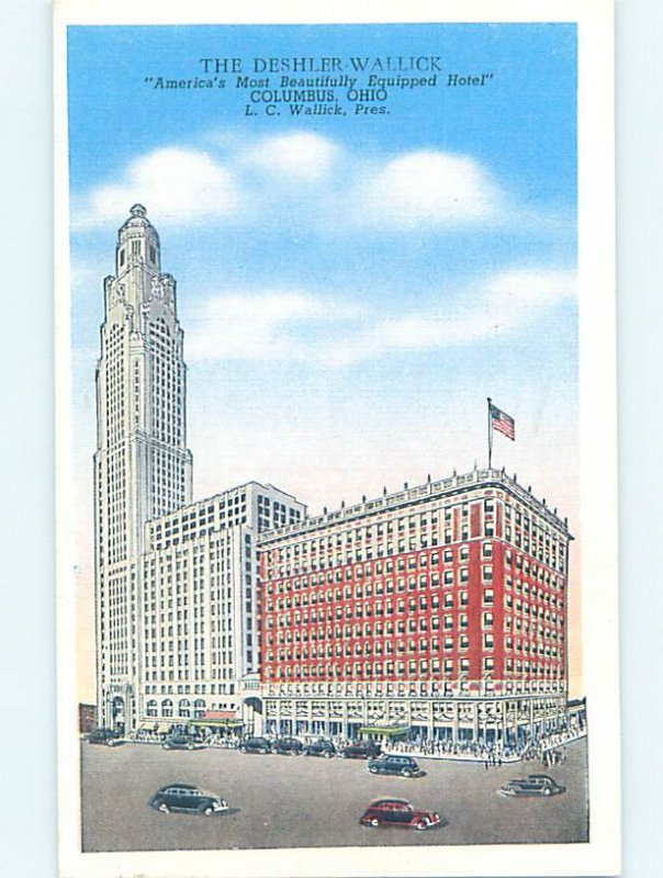 Linen HOTEL SCENE Columbus Ohio OH AE1530 United States Ohio Columbus, Postcard / HipPostcard