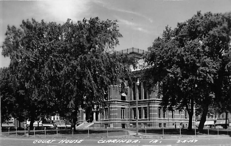 Court House real photo Clarinda, Iowa