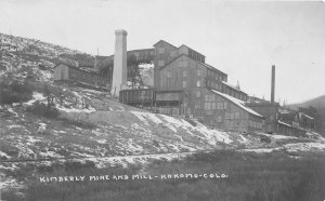 J1/ Kokomo Colorado RPPC Postcard c1910 Kimberly Mine and Mill Building 11