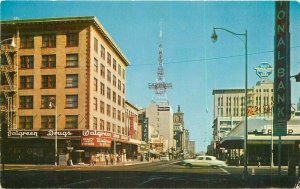Phoenix Arizona North Central Avenue 1966 Autos Petley Postcard 21-14197