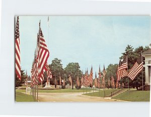 Postcard The Avenue of Flags Fort Smith National Cemetery Fort Smith AR USA