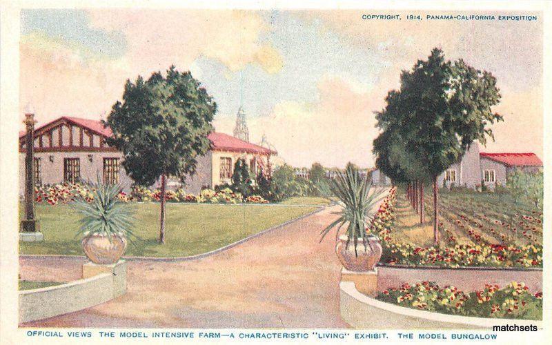 1915 San Diego California Exposition Bungalow Poole Brothers postcard 9768