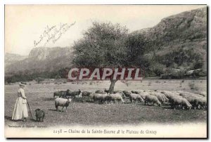 Old Postcard Chain La Sainte Baume and Plateau Giniez Woman