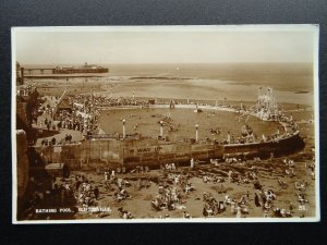 Kent Margate CLIFTONVILLE Bathing Pool c1930s RP Postcard by Romney