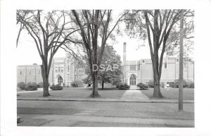 C38/ Princeton Illinois Il Real Photo RPPC Postcard 1955 High School Building