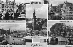 B93691 real photo groeten uit   amsterdam netherlands