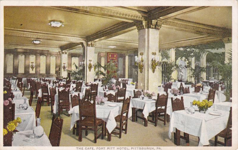 The Cafe Fort Pitt Hotel Pittsburg Pennsylvania 10 20s