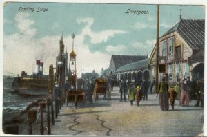 Liverpool; Landing Stage PPC 1905 Kingswinford PMK, To Miss Northall, Blakedown