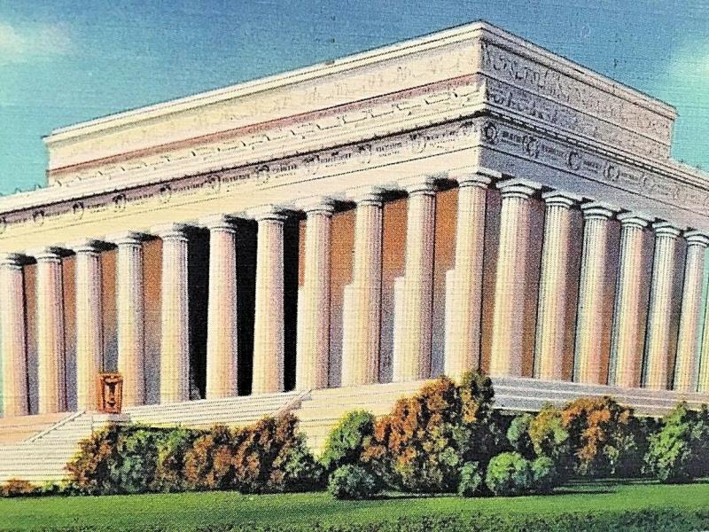 Postcard 1948 View of The Lincoln Memorial in Washington DC.    X7