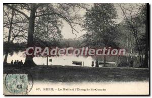 Old Postcard Rueil Le Matin Etang St Cucufa