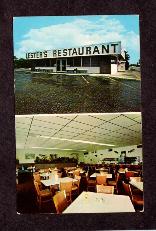 FL Lester's Restaurant Inc Lester Dining Room Latana Florida Postcard