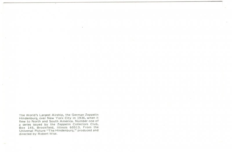 German Zeppelin Hindenburg, New York City