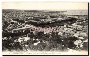 Cherbourg - Vue Generale taking Montagne du Roule - Old Postcard