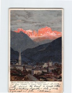 Postcard Bozen Gegen Den Rosengarten Gries Italy