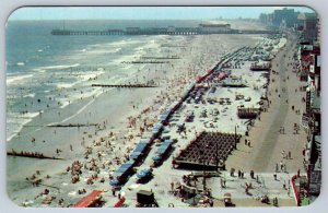 Aerial View Million Dollar Pier Convention Hall, Atlantic City NJ, 1952 Postcard