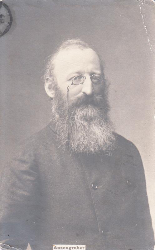 AUSTRIAN WRITER LUDWIG ANZENGRUBER 1907 AK-FOTO