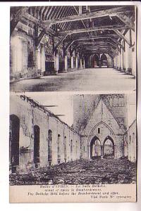 Debeke Hall Before After Bombardment, War Ruins, Ypres Belgium