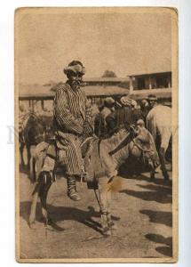 236720 USSR UZBEKISTAN Turkestan uzbeck on DONKEY Old Glavlit