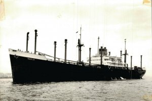 Nederlandsche Stoomboot Maatschappij m.s. Radja Ship Vintage RPPC BS.10