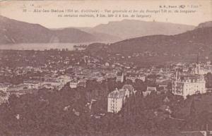 France Aix les Bains Vue generale et lac du Bourget