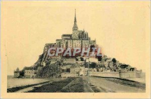 Postcard Abbey of Mont Saint Michel General view South face