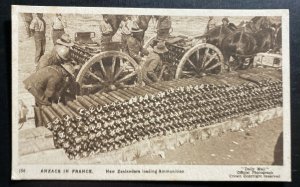 Mint Australia Postcard RPPC WWI Australian Troops In France Loading Ammunition