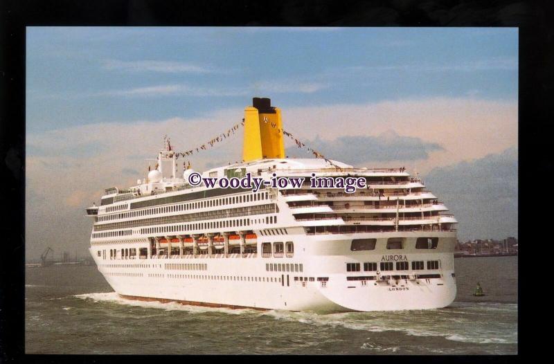 SIM0333 -  P&O Liner - Aurora , built 2000 - postcard 