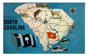 SC - South Carolina Map