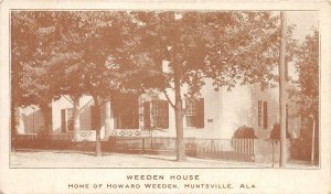 J5/ Huntsville Alabama Postcard c1910 Weeden House Howard Weeden  184