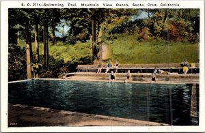 California Santa Cruz Mountain View Ranch Swimming Pool