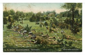 Military - Army Maneuvers, Skirmishers  (Tuck Series 2599)