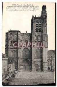 Old Postcard Sens Yonne Cathedrale