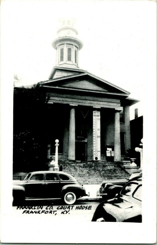 RPPC 1940s Frankfort Kentucky KY Franklin County Court House UNP Ext Q21